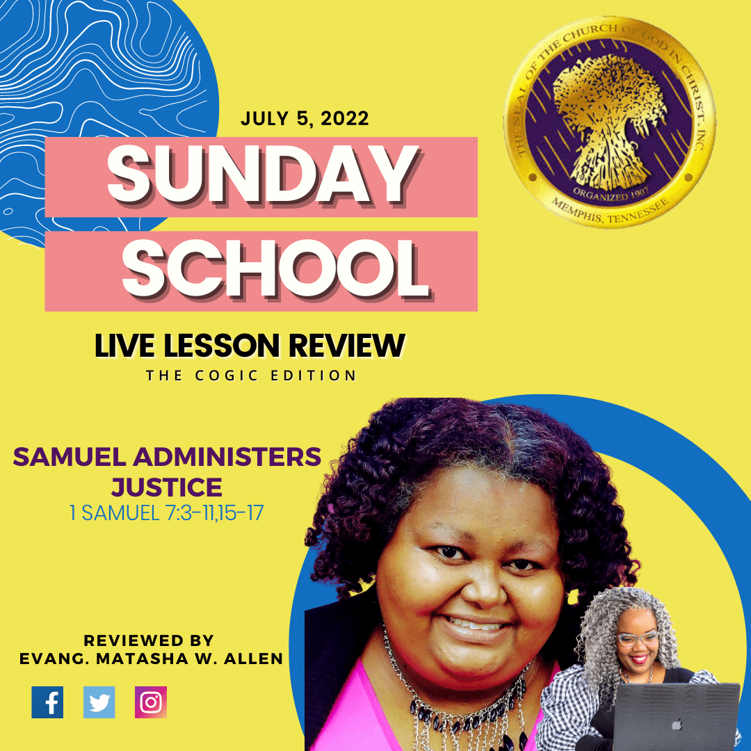 TSSGNotes COGIC Edition Sunday School Lesson Review ????⚖️ ️